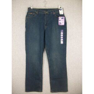 Lee Riders Women's Jeans Mid Rise Boot Cut Dark Wash Stretch 18M